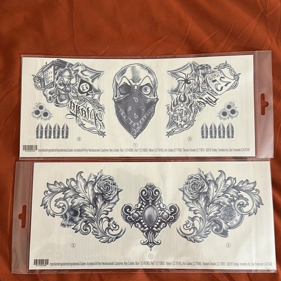 Bundle of Temporary Tattoos Great for Halloween - Picture 4 of 5